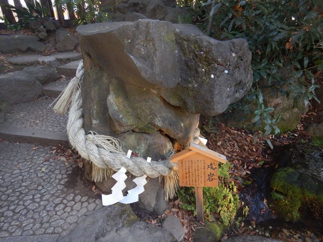 川越氷川神社 戌岩
