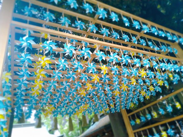 氷川神社の風車