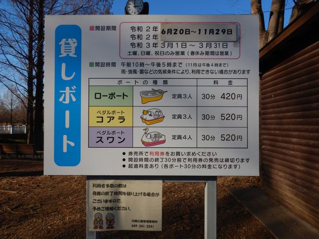 水上公園の貸しボート