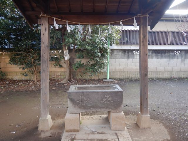 川越・菅原神社 手水舎