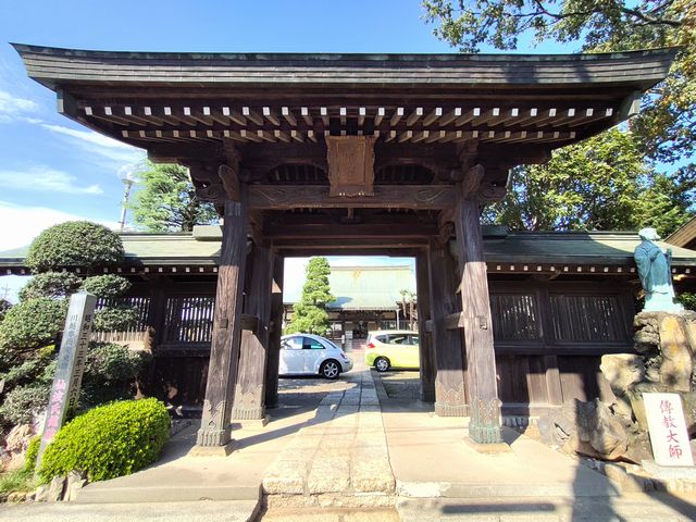 川越 長徳寺 門