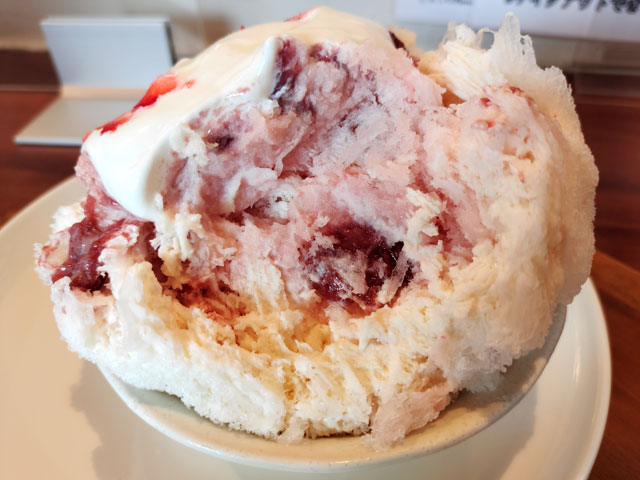 紅ほっぺの苺みるくラテ