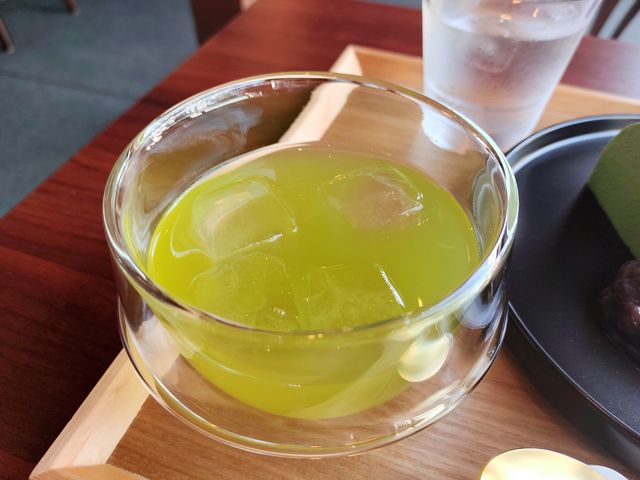 川越抹茶ババロアセット