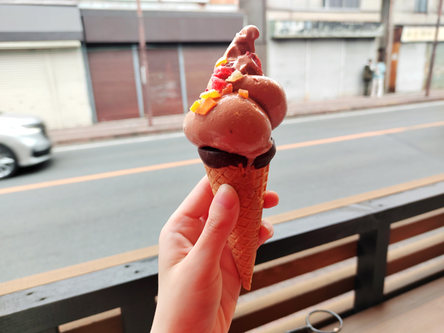 川越 久遠チョコレート ソフトクリーム