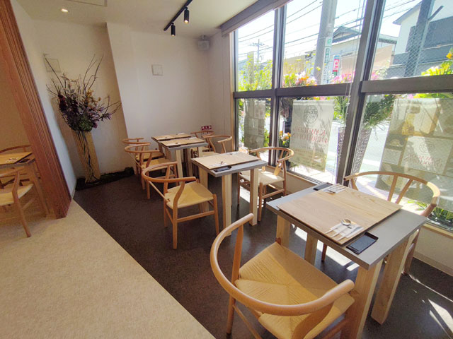栗歩川越店のイートイン