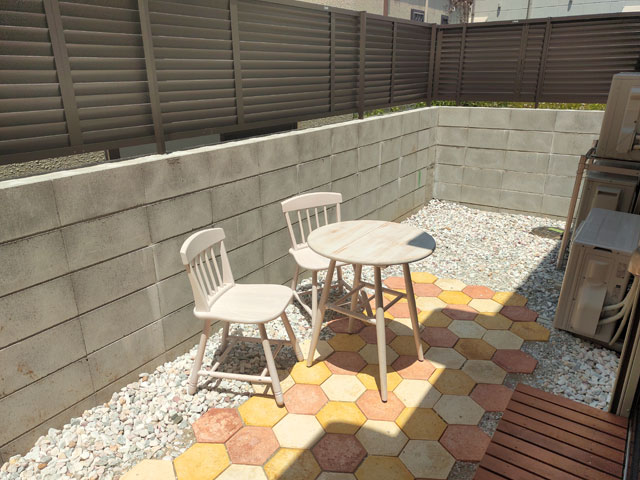 Norurassoのテラス席