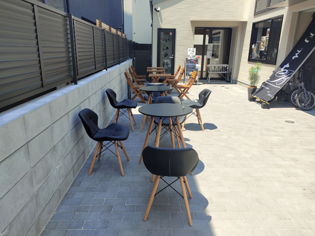 Norurassoのテラス席