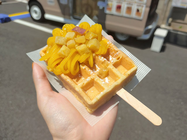 Rimo cafeのワッフル