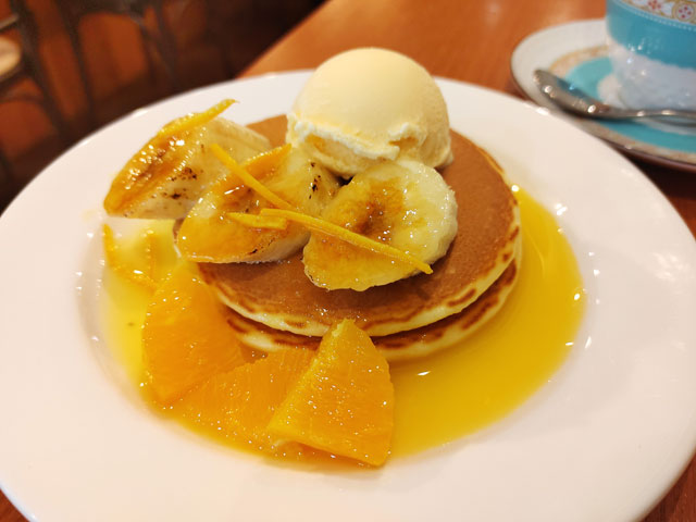 cafe Brickのパンケーキ