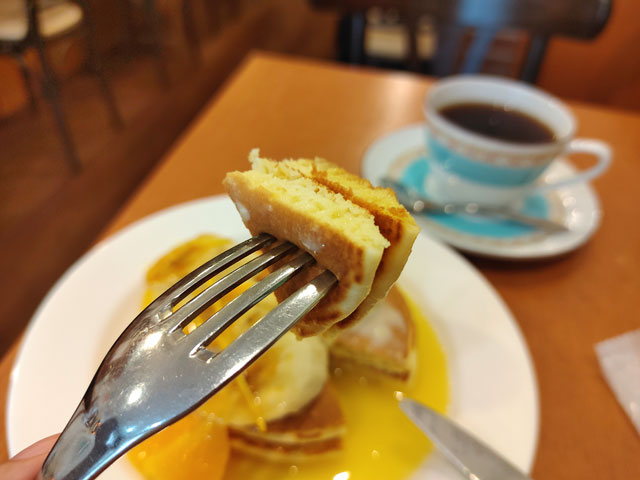 cafe Brickのパンケーキ
