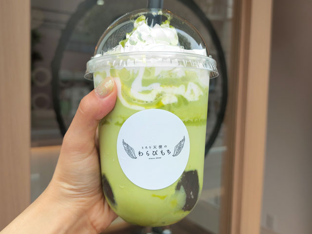 川越 飲むわらびもち抹茶味