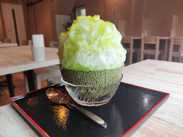 銀時の生メロンかき氷