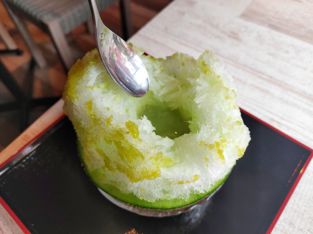 銀時の生メロンかき氷