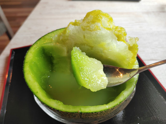 銀時の生メロンかき氷