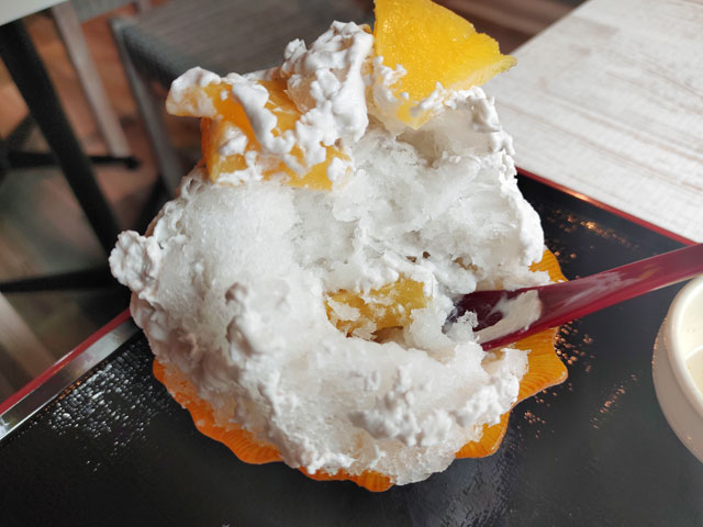 銀時のパインかき氷