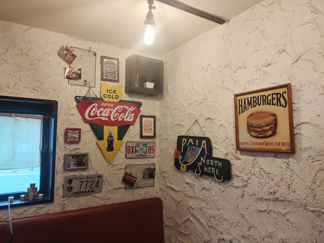BurgerCafe honohonoの内装
