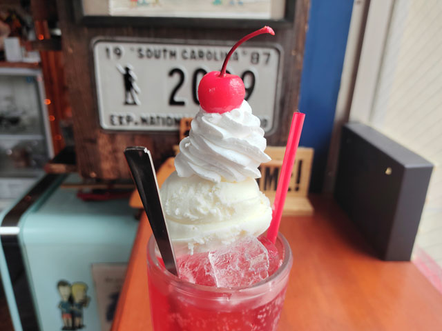 cafe Matildaのクリームソーダ