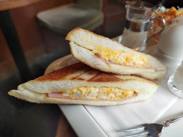 シマノコーヒー大正館のヤキサンド