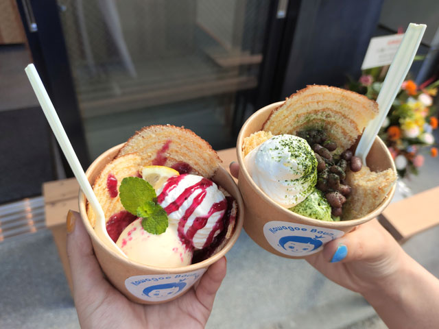 川越バウムLab.の食べ歩きバウムクーヘン