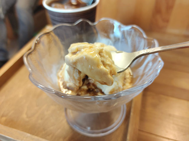 川越珈琲焙煎所Monのアイスクリーム