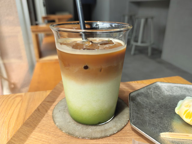 COFFEE GALLERYの抹茶ラテ