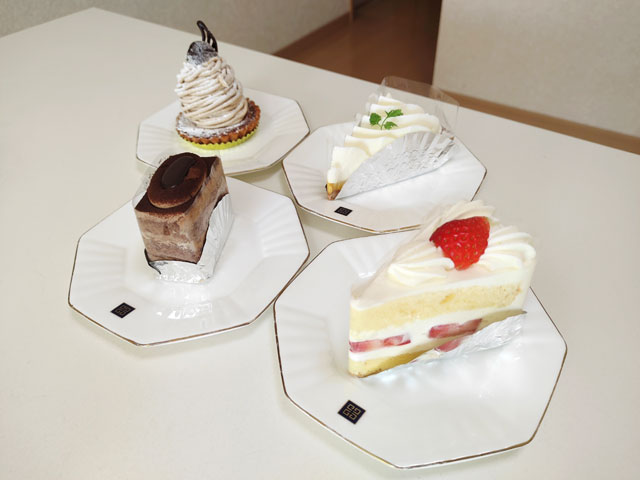 パティスリーメイプルのケーキ